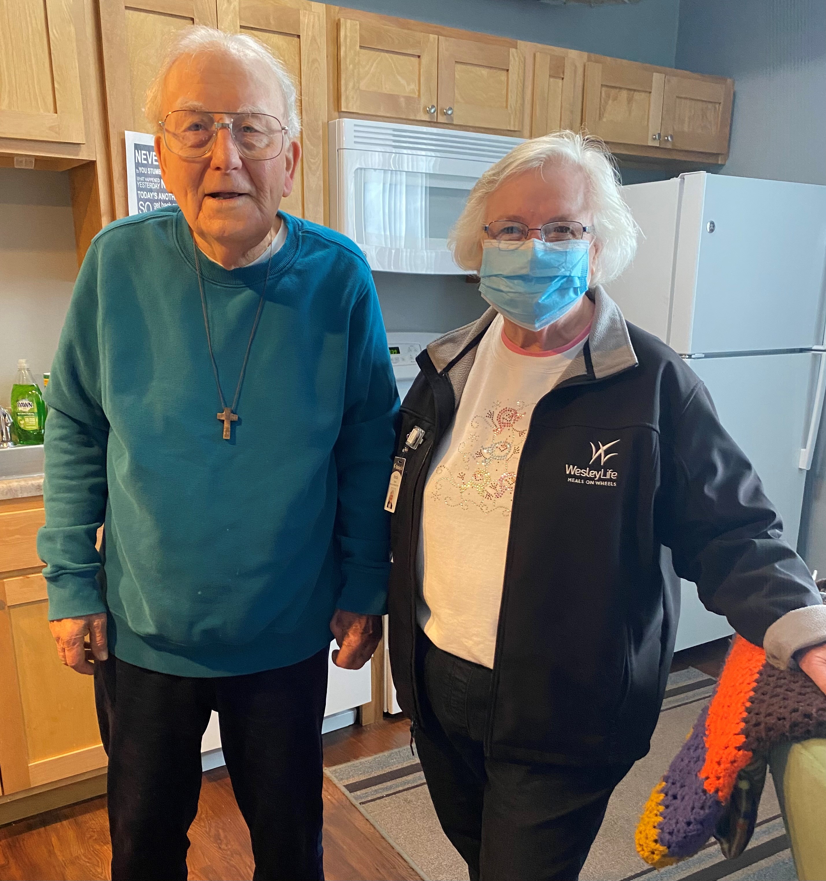 Volunteer with Client